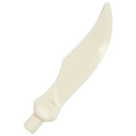 Lego meč zahnutý, bílá (37341a WHITE)